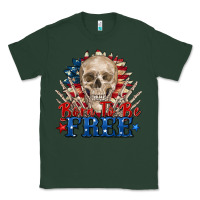 Sports Green born to be free skeleton Classic Tee - Zillion Design Studio