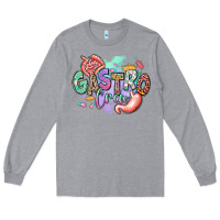 Heather Grey gastro crew Long Sleeve Tee - RanaPortraitStore