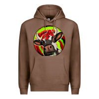 Chestnut Christmas Cow Premium Hoodie - Jasminsmagicworld