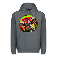 Rock Christmas Cow Premium Hoodie - Jasminsmagicworld
