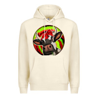Sandshell Christmas Cow Premium Hoodie - Jasminsmagicworld