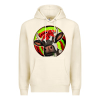 Tofu Christmas Cow Premium Hoodie - Jasminsmagicworld