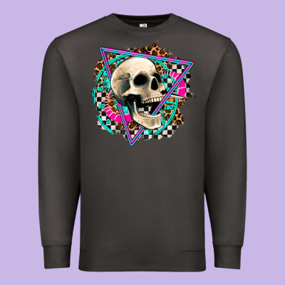 Race Skull Premium Sweatshirt Designed By Adodesignshop