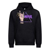 Black nail hustler Urban Hoodie - MaliasSmallBusiness