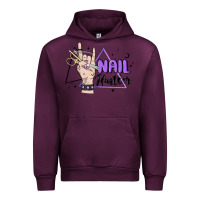 Mauve Wine nail hustler Urban Hoodie - MaliasSmallBusiness