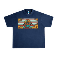 Navy bucking bronco aztec shape license plate Urban Heavy Tee - Artiststas