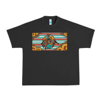 Bucking Bronco Aztec Shape License Plate Urban Heavy Tee | Teevron