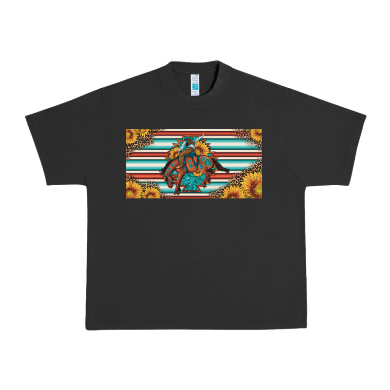 Bucking Bronco Aztec Shape License Plate Urban Heavy Tee by Artiststas | Teevron