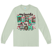 Matcha my favorite nurse calls me mom Long Sleeve Tee - RanaPortraitStore