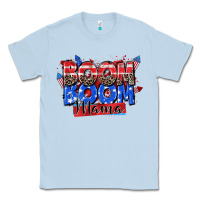 Dusty Blue boom boom mama Classic Tee - Zillion Design Studio
