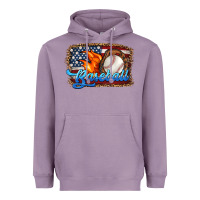 Lavender western american flag baseball Heavyweight Hoodie - HRA Design Shop