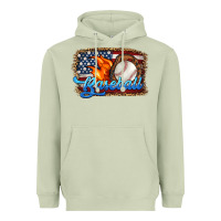 Matcha western american flag baseball Heavyweight Hoodie - HRA Design Shop