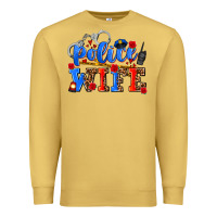 Antique Gold police wife Premium Sweatshirt - AdoDesignShop