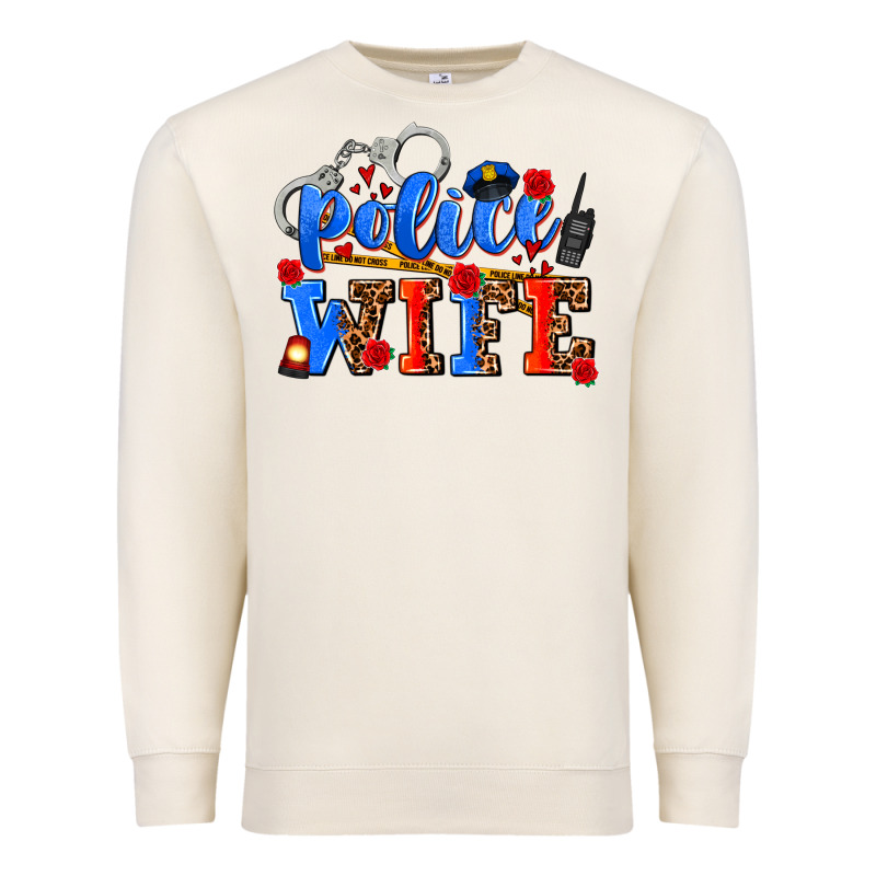 Police Wife Premium Sweatshirt by AdoDesignShop | Teevron