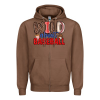 Chestnut wild about baseball Zipper Hoodie - Zillion Design Studio