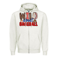 Wild About Baseball Zipper Hoodie | Teevron