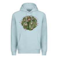 Blue Mist eagle claws cactus Premium Hoodie - LillyAllenDesigns
