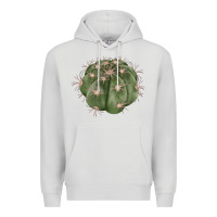 Dove Grey eagle claws cactus Premium Hoodie - LillyAllenDesigns