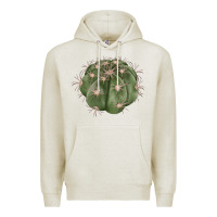 Oatmeal Heather eagle claws cactus Premium Hoodie - LillyAllenDesigns