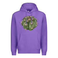Purple eagle claws cactus Premium Hoodie - LillyAllenDesigns