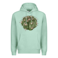 Seafoam eagle claws cactus Premium Hoodie - LillyAllenDesigns