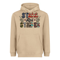 Mushroom stars and stripes Heavyweight Hoodie - CowhideDigitalArt