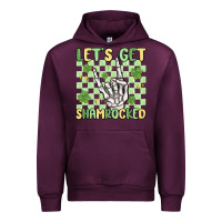 Mauve Wine let's get shamrocked Urban Hoodie - MaliasSmallBusiness