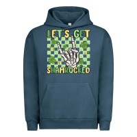 Pigment Midnight Navy let's get shamrocked Urban Hoodie - MaliasSmallBusiness