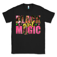 Black black girl magic with afro black women Classic Tee - texasbilliewilder