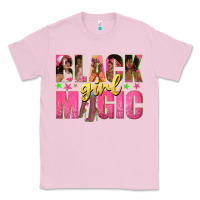 Bubblegum Pink black girl magic with afro black women Classic Tee - texasbilliewilder