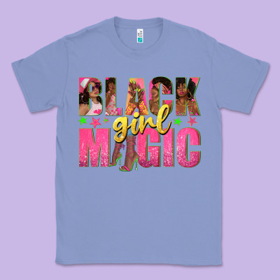 Classic Tee black girl magic with afro black women
