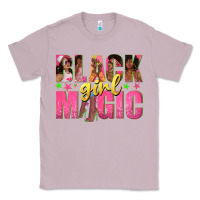 Lilac black girl magic with afro black women Classic Tee - texasbilliewilder