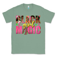Sage black girl magic with afro black women Classic Tee - texasbilliewilder