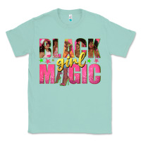 Seafoam black girl magic with afro black women Classic Tee - texasbilliewilder