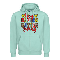 Hey Batter Batter Swing Softball Zipper Hoodie | Teevron