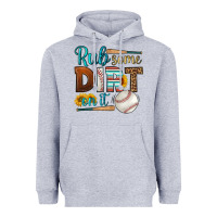Heather Grey rub some dirt on it baseball Heavyweight Hoodie - HRA Design Shop