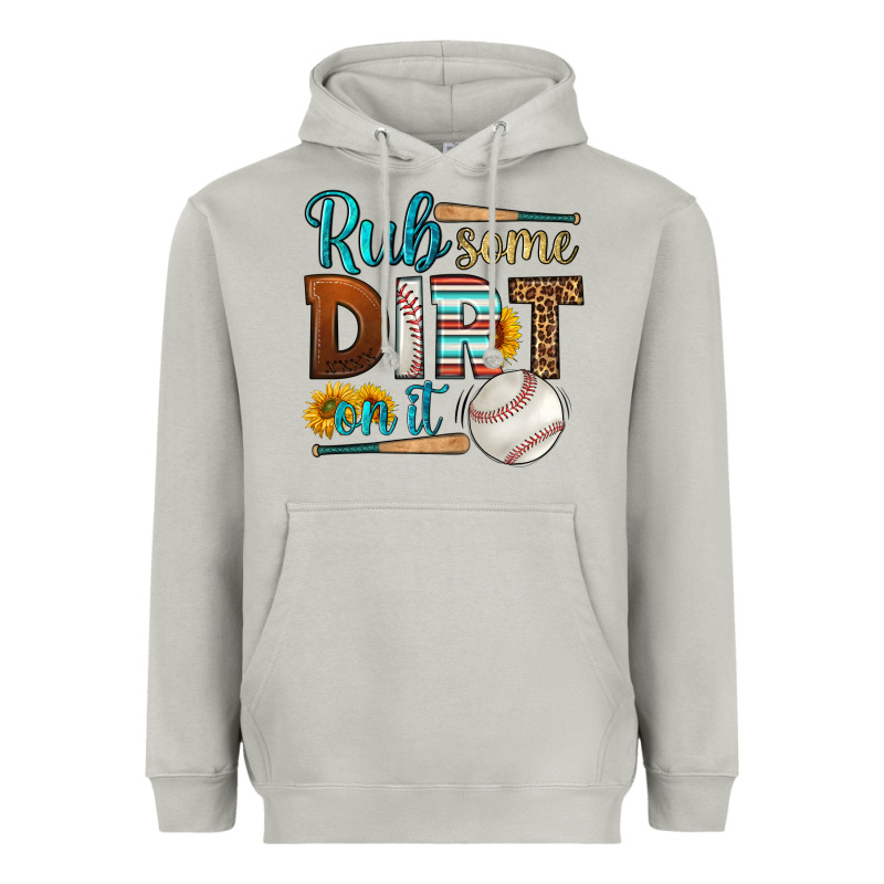 Rub Some Dirt On It Baseball Heavyweight Hoodie by HRA Design Shop | Teevron