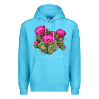 Ocean Blue eagle claws cacti Premium Hoodie - LillyAllenDesigns