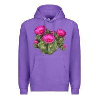 Purple eagle claws cacti Premium Hoodie - LillyAllenDesigns