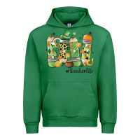 Emerald retro patricks day teacher life Urban Hoodie - MaliasSmallBusiness