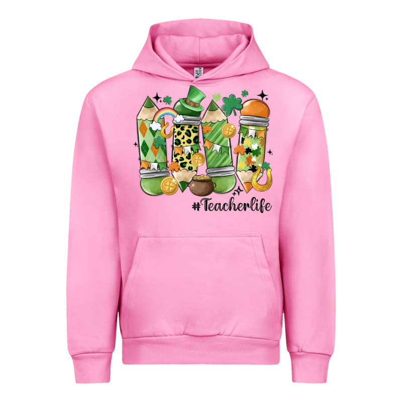 Retro Patricks Day Teacher Life Urban Hoodie by MaliasSmallBusiness | Teevron