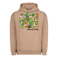 Pigment Burro retro patricks day teacher life Urban Hoodie - MaliasSmallBusiness