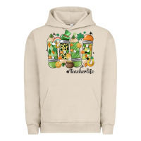 Pigment French Oak retro patricks day teacher life Urban Hoodie - MaliasSmallBusiness