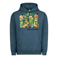 Pigment Midnight Navy retro patricks day teacher life Urban Hoodie - MaliasSmallBusiness