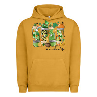 Pigment Peanut Butter retro patricks day teacher life Urban Hoodie - MaliasSmallBusiness