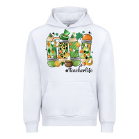 White retro patricks day teacher life Urban Hoodie - MaliasSmallBusiness