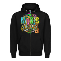 Black music teacher Zipper Hoodie - texasbilliewilder