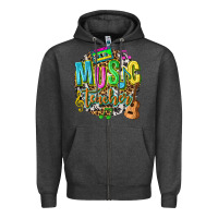 Charcoal Heather music teacher Zipper Hoodie - texasbilliewilder