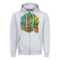 Heather Grey music teacher Zipper Hoodie - texasbilliewilder