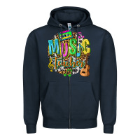 Navy music teacher Zipper Hoodie - texasbilliewilder